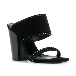 Yves Saint Laurent Studded Oak Mules NWT Size 36